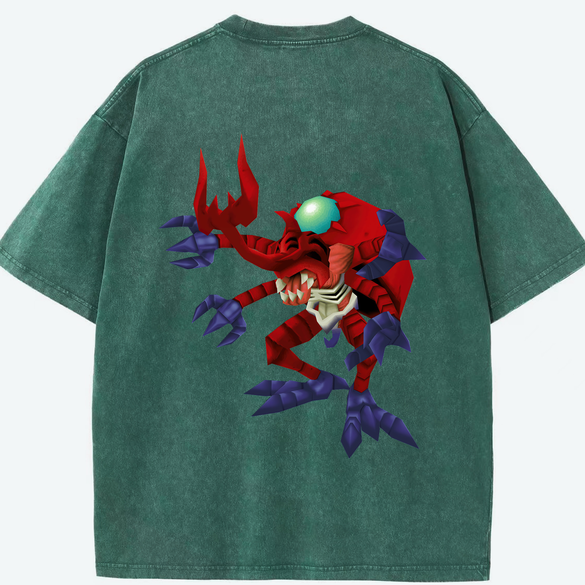 （画像用） Digimon デジタルモンスター/デジモン 綿100% ヴィンテージ風 半袖Tシャツ（背面プリント）
